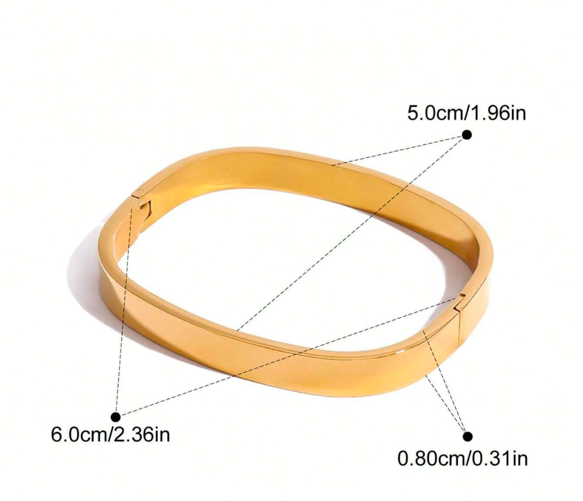 Minimalist Square Bangle