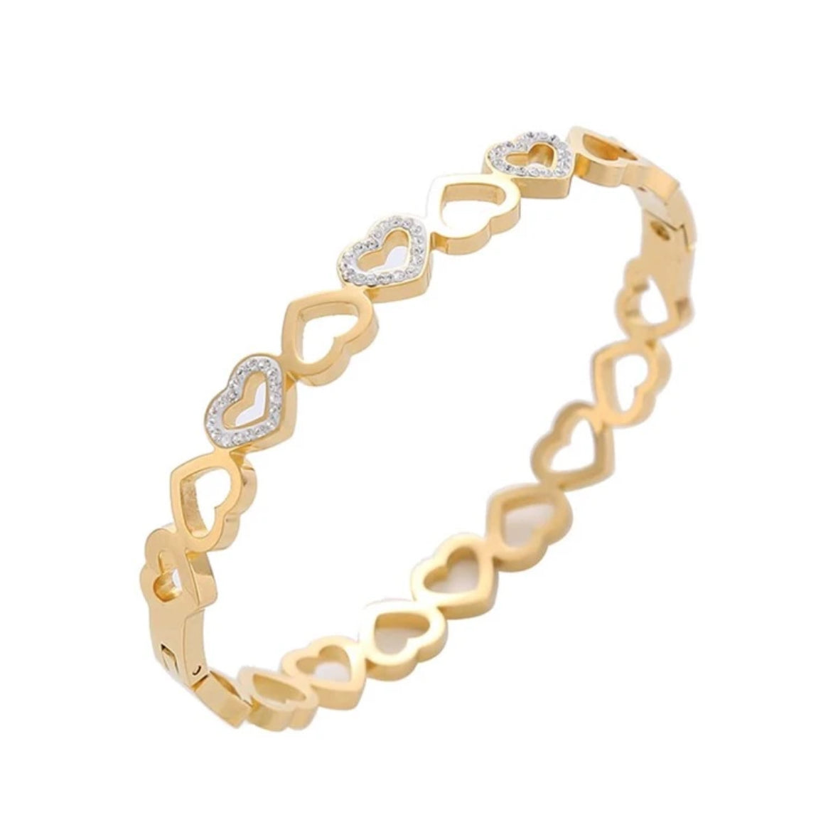 Dainty Heart Link Bracelet