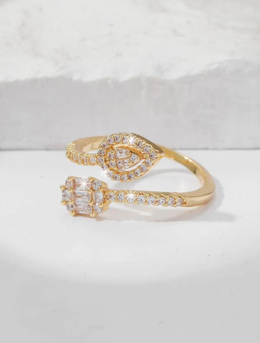 Teardrop Open Ring