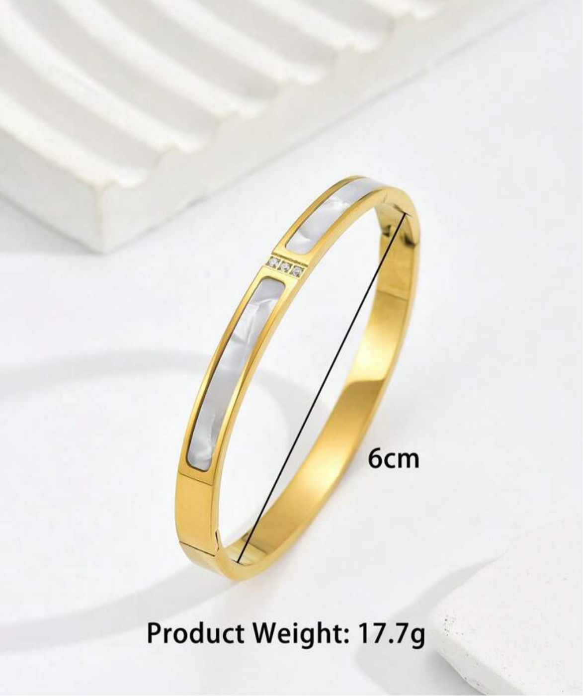 Celeste Glow Gold Bangle