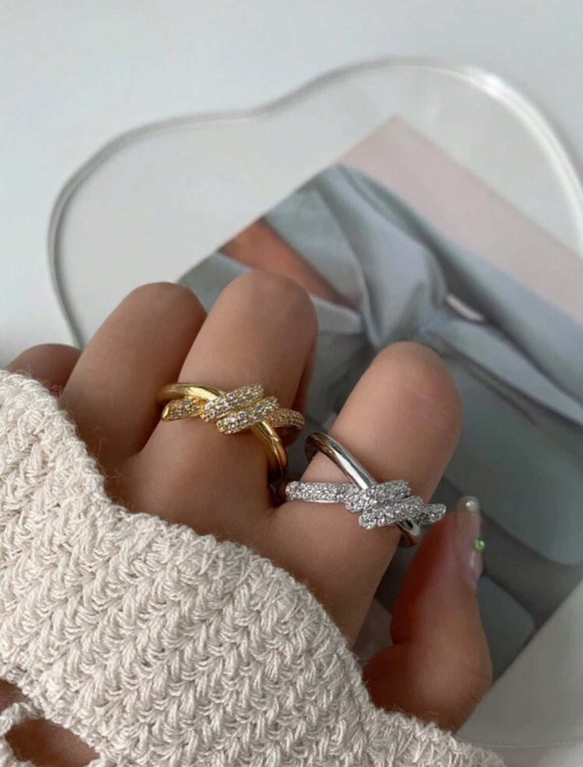 Elegance Knot Open Ring