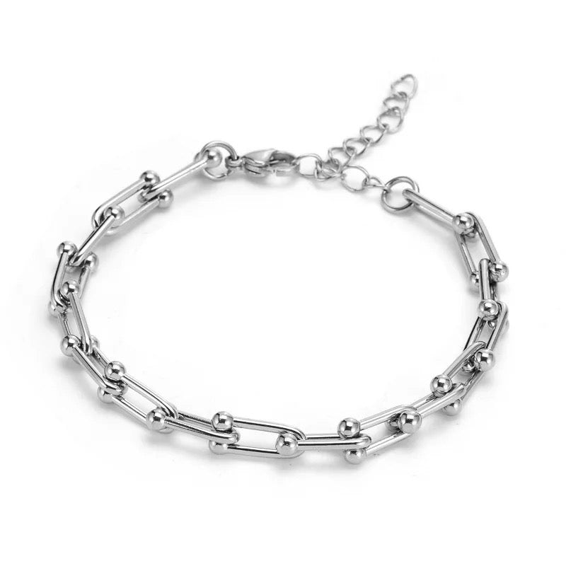 U Shape Link Chain Bracelet