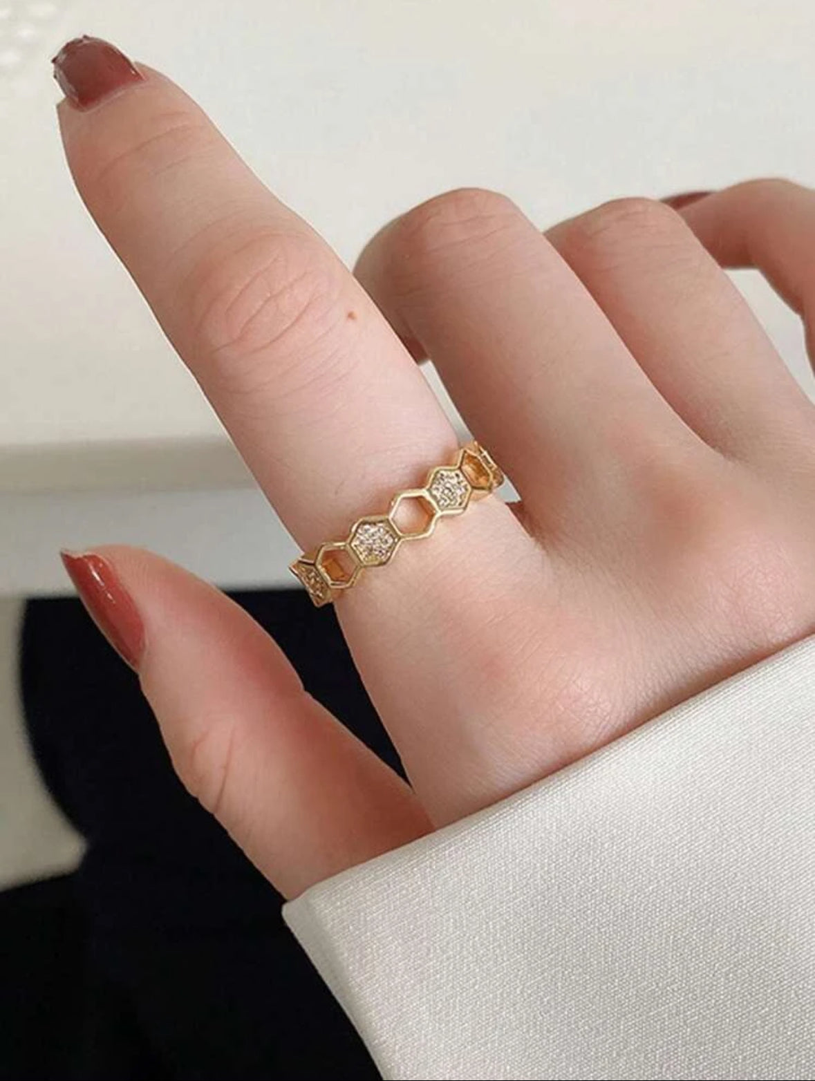 HoneyComb Adjustable Ring